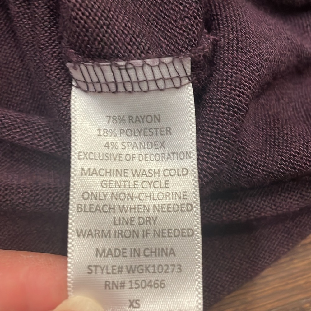 Market and Spruce Purple Hoodie - Size XS - Picture 8 of 8